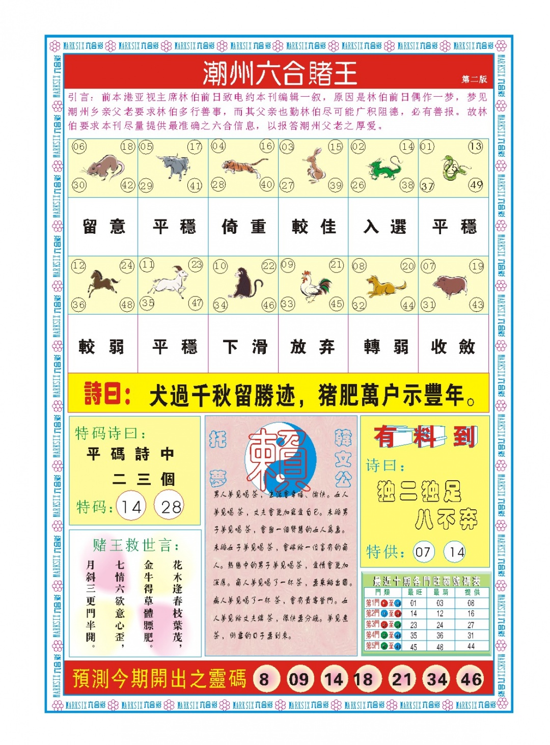020期潮州六合赌王B[图]