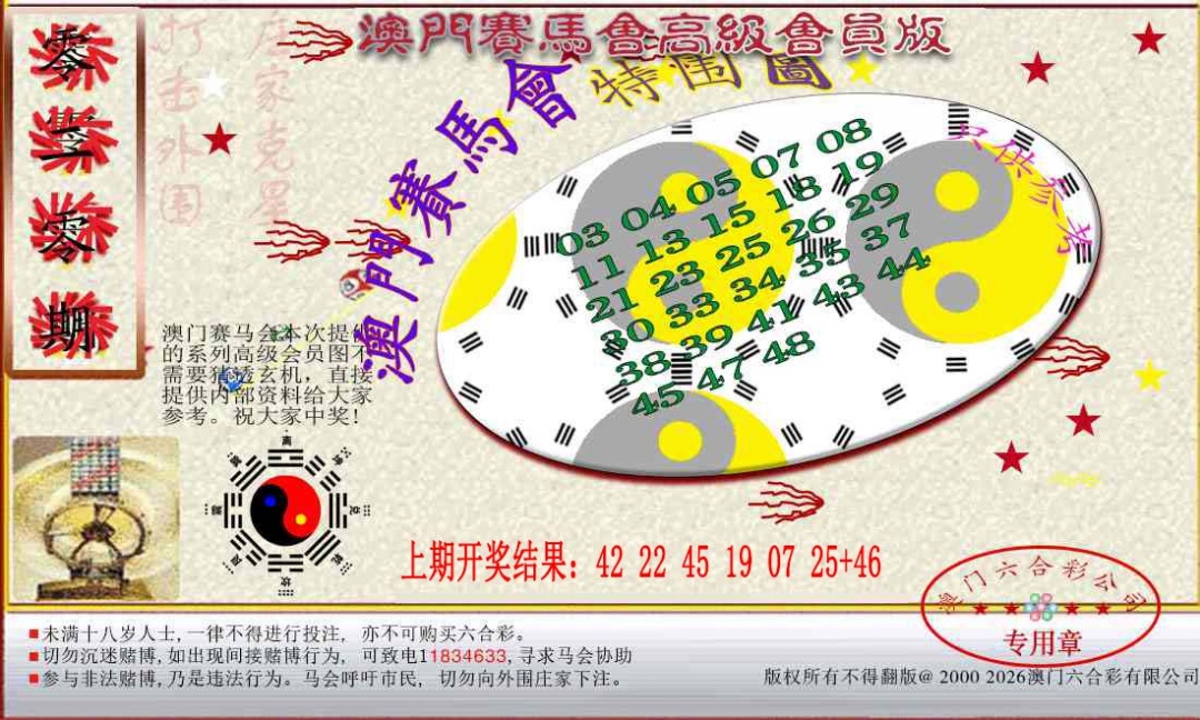 020期赛马会高级特围图[图]