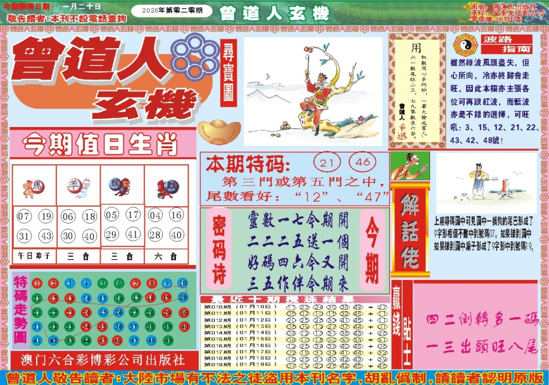 020期曾道人玄机A[图]