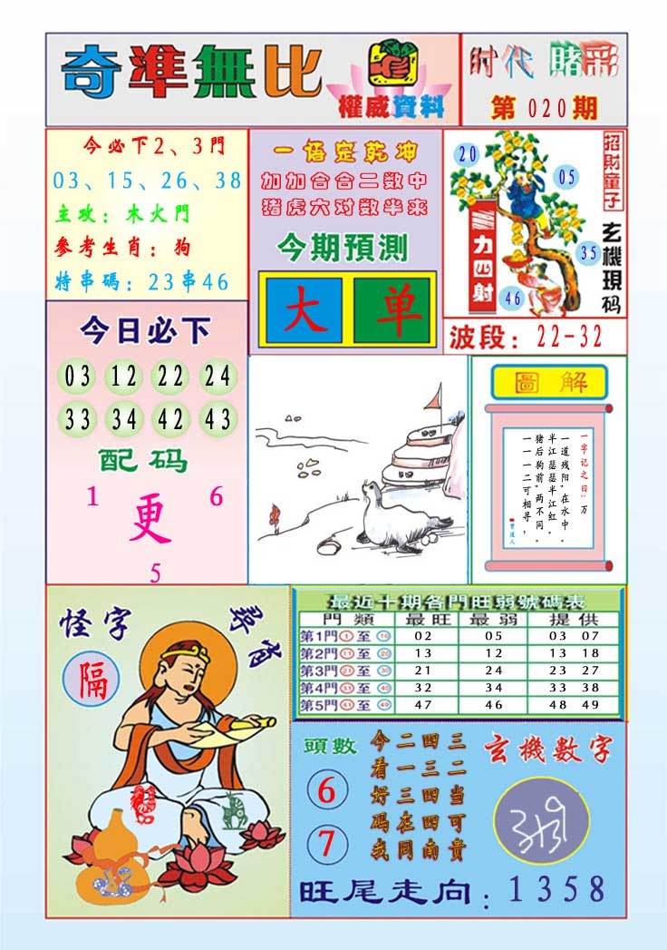 020期奇准无比[图]