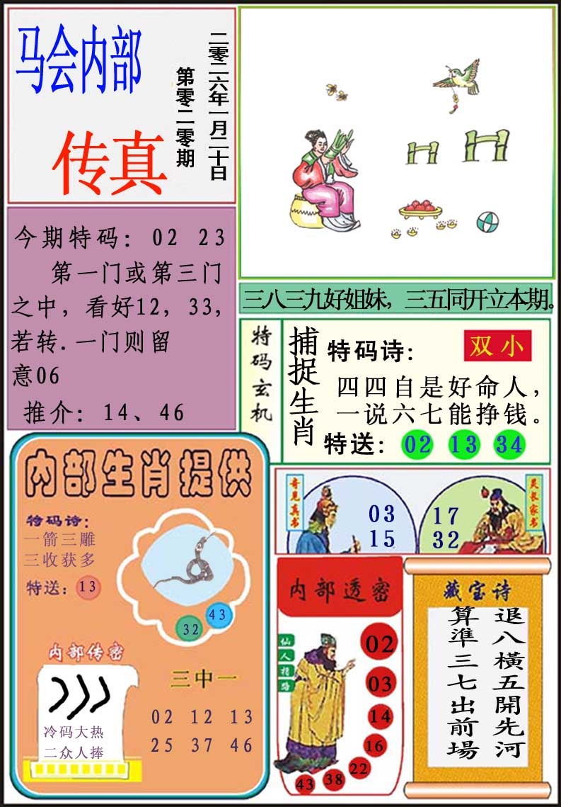 020期马会内部传真[图]