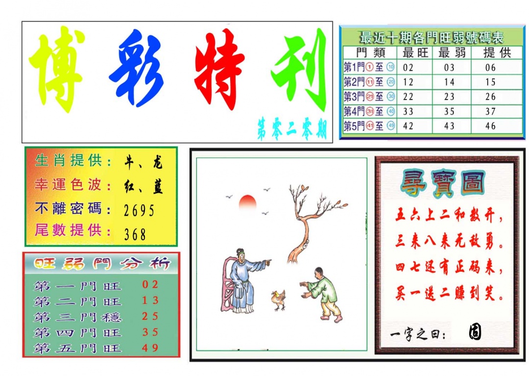 020期博彩特刊[图]