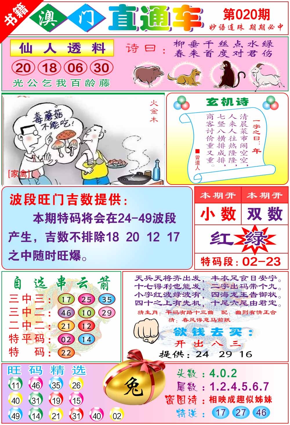 020期白姐直通车[图]