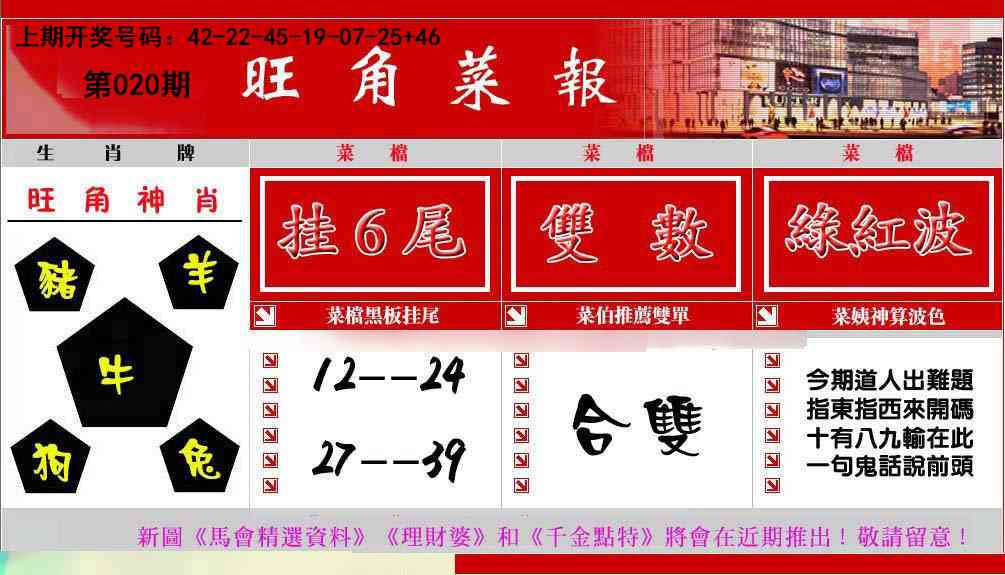 020期旺角菜报[图]