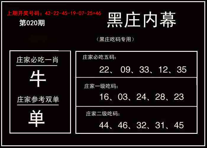 020期黑庄内幕[图]