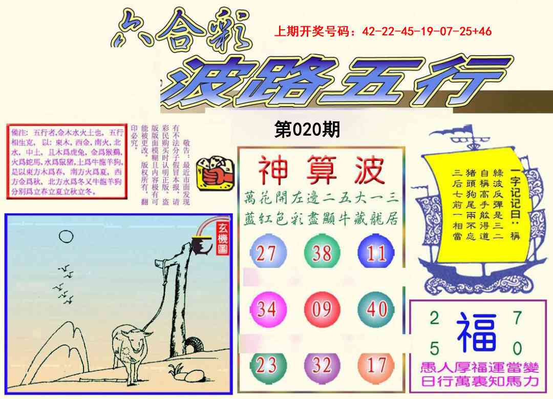 020期波路五行[图]