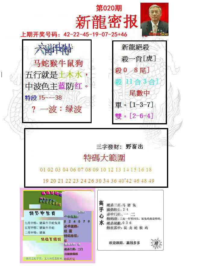 020期新龙密报[图]