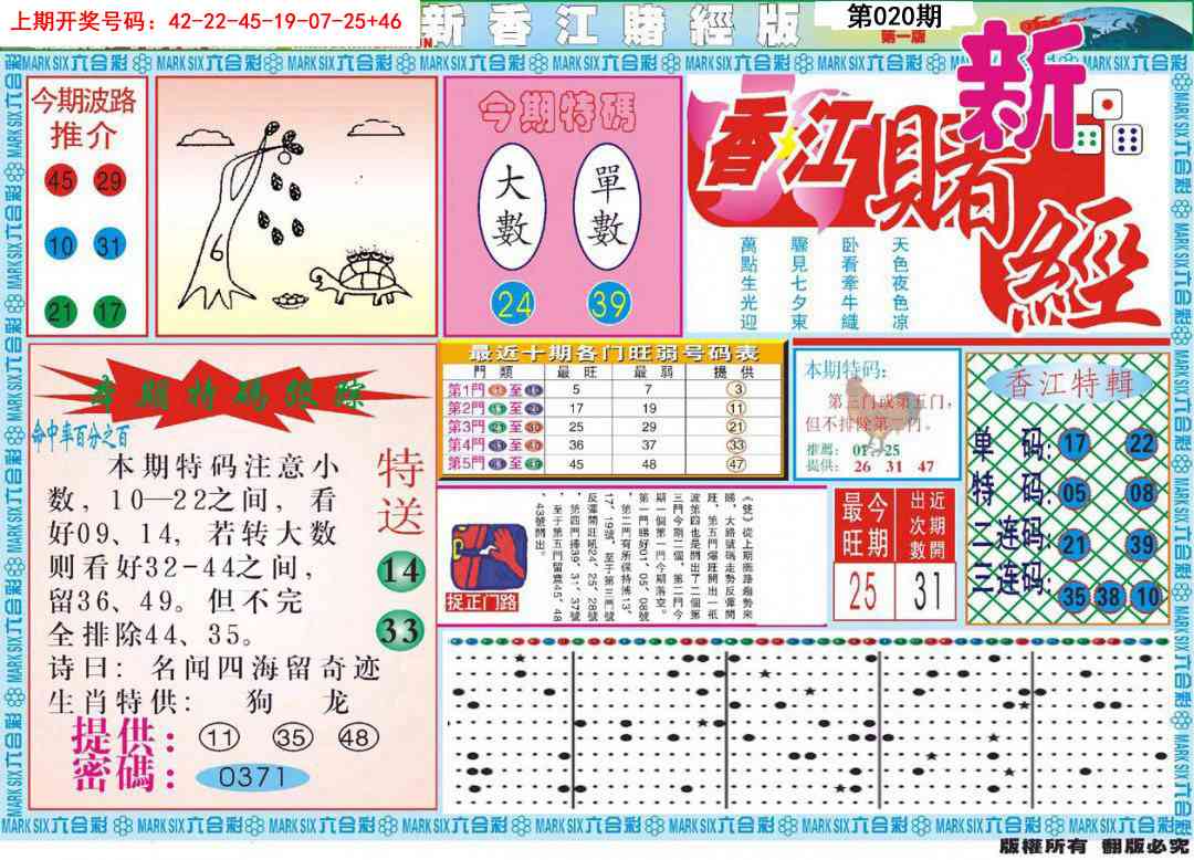 020期新香江赌经A[图]