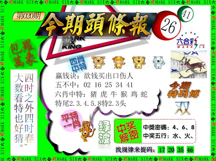 020期今期头条报[图]