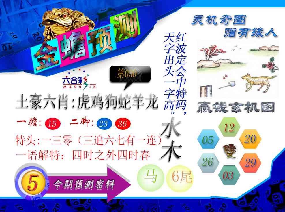 020期金蟾预测[图]