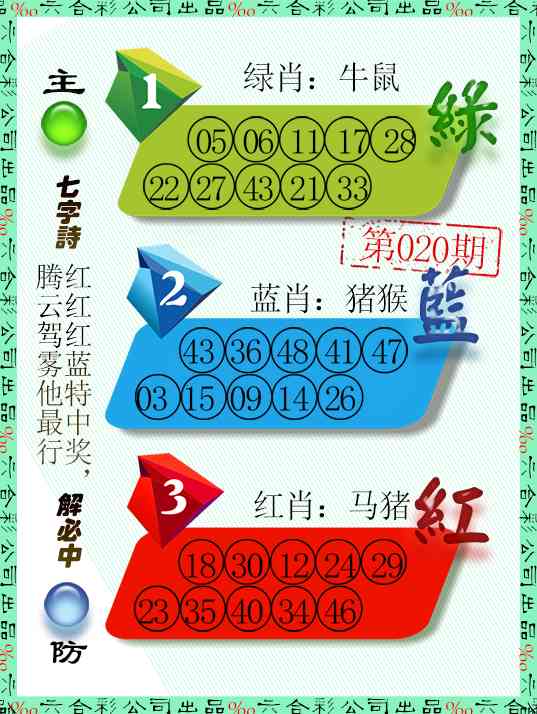020期三波十码[图]