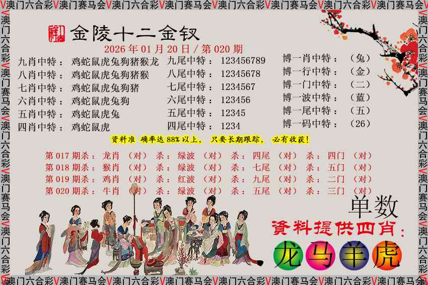 020期金陵十二金钗[图]