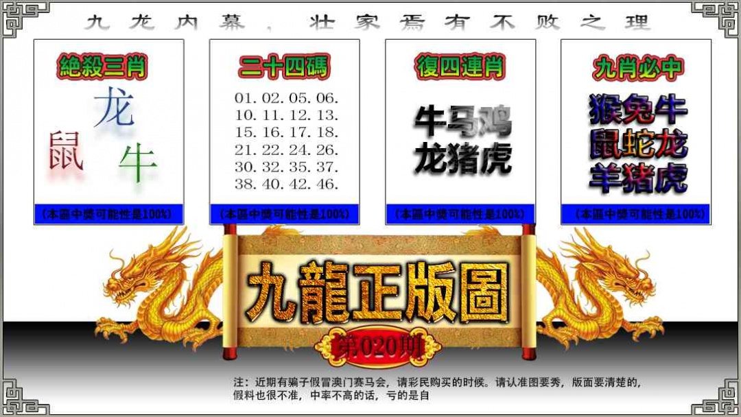 020期九龙正版图[图]